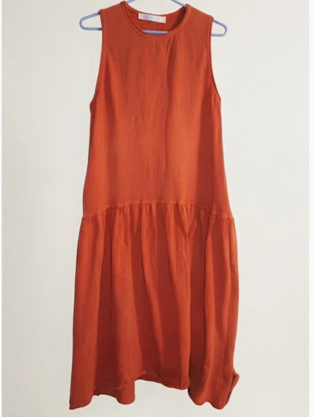 People Easy Street Midi Dress, sleeveless Burnt Orange Size Small